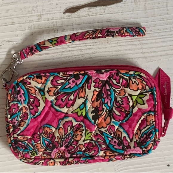NWOT! VERA BRADLEY Sunburst Floral Retired Print WRISTLET w/detachable strap! - Picture 2 of 6
